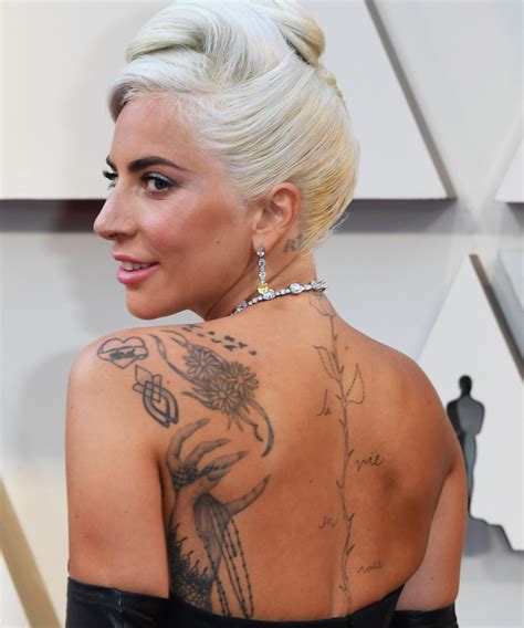 la vie en rose tattoo|lady gaga rose back tattoo.